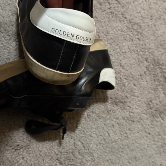 Golden Goose Black and Cream Women's Sneakers - Picture 4 of 6